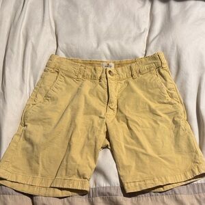 Marine Layer Mustard Men's Flat Front Shorts